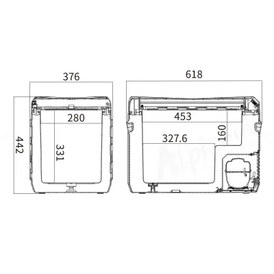 Компресорний автохолодильник Alpicool NL40 (35 літрів). До -20℃. Живлення 12, 24, 220 вольт - 4 Компресорний автохолодильник Alpicool NL40 (35 літрів). До -20℃. Живлення 12, 24, 220 вольт - 4 - Robinzon.ua