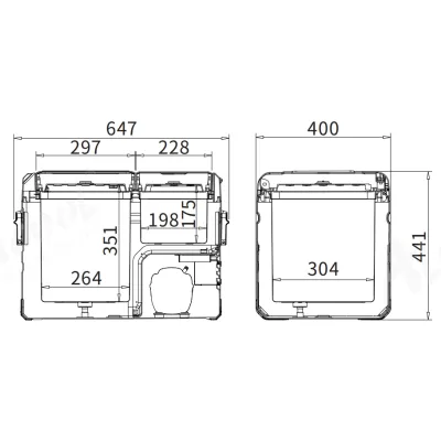 Компресорний автохолодильник Alpicool TA35 (LG Compressor). Двокамерний. До -20℃. Живлення - 12, 24, 220 вольт - 4 Компресорний автохолодильник Alpicool TA35 (LG Compressor). Двокамерний. До -20℃. Живлення - 12, 24, 220 вольт - 4 - Robinzon.ua