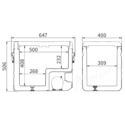 Компресорний автохолодильник Alpicool TS50 (LG Compressor). 50 літрів. До -20℃. Живлення - 12, 24, 220 вольт - 4 Компресорний автохолодильник Alpicool TS50 (LG Compressor). 50 літрів. До -20℃. Живлення - 12, 24, 220 вольт - 4 - Robinzon.ua