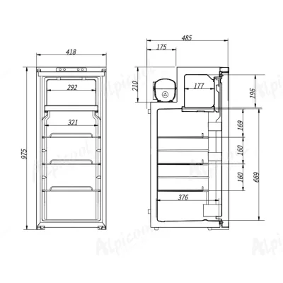 Компресорний автохолодильник Alpicool R90 (90 літри). До -20℃. Живлення 12, 24 вольт - 5 Компресорний автохолодильник Alpicool R90 (90 літри). До -20℃. Живлення 12, 24 вольт - 5 - Robinzon.ua