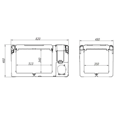 Компресорний автохолодильник Alpicool E60. До -20℃, живлення 12, 24, 220 вольт - 5 - Robinzon.ua