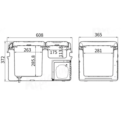 Компресорний автохолодильник Alpicool CLS35 (25 літрів). Двокамерний. До -20℃, живлення 12, 24, 220 вольт - 1 Компресорний автохолодильник Alpicool CLS35 (25 літрів). Двокамерний. До -20℃, живлення 12, 24, 220 вольт - 1 - Robinzon.ua
