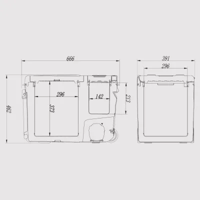 Компресорний автохолодильник Alpicool MT35 (32 літри). Функція підігріву. До -20℃. Живлення - 12, 24, 220 вольт - 3 - Robinzon.ua