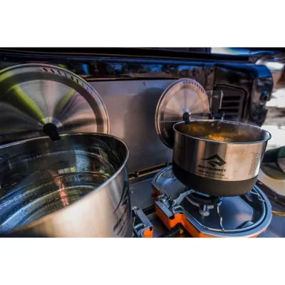 Кастрюля со складной ручкой  Sigma Pot Black/Siver, 3700 мл от Sea to Summit (STS APOTSIG3.7L) - 7 - Robinzon.ua