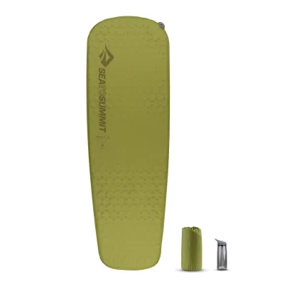 Самонадувающийся коврик Sea to Summit Camp Mat, 198х64х3.8см, Olive (STS AMSICML) - 1 - Robinzon.ua
