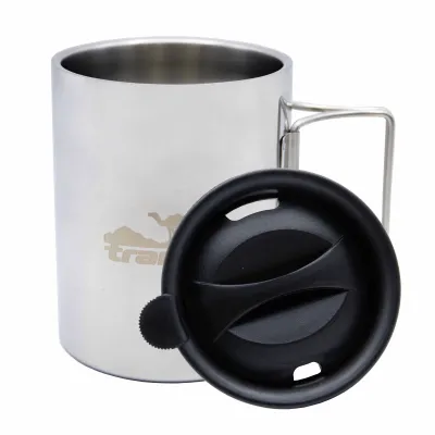 Термокухоль TRAMP UTRC-142 500 мл Метал зі складними ручками та поїлкою - 6 - Robinzon.ua