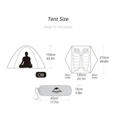 Двомісний намет Naturehike Star River 2 помаранчевий NH17T012-T - 3 - Robinzon.ua