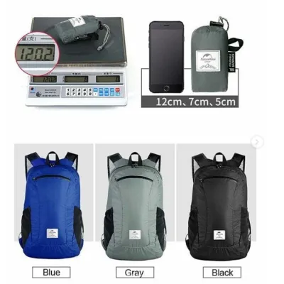 Cкладний рюкзак Naturehike 18 л чорний NH17A012-B - 3 - Robinzon.ua