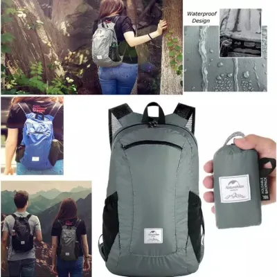 Cкладний рюкзак Naturehike 18 л сірий NH17A012-B - 2 - Robinzon.ua