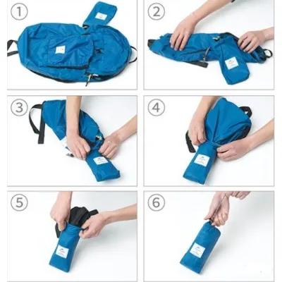 Сложный рюкзак Naturehike Ultralight 22 л голубой NH17A017-B. - 5 - Robinzon.ua