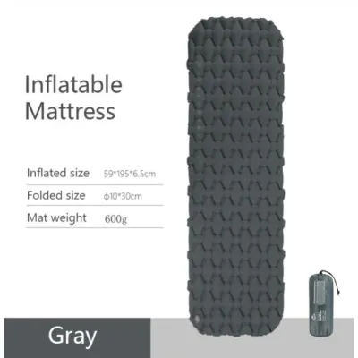 Килимок надувний Naturehike сірий NH19Z001-P - 3 Килимок надувний Naturehike сірий NH19Z001-P - 3 - Robinzon.ua