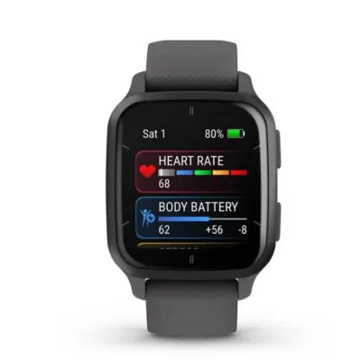 Смарт-часы Garmin Venu Sq 2 серые с грифельным безелем 010-02701-10 - 2 Смарт-часы Garmin Venu Sq 2 серые с грифельным безелем 010-02701-10 - 2 - Robinzon.ua