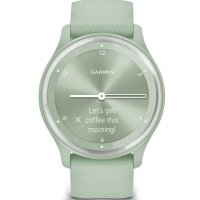 Фитнес часы Garmin vivomove Sport Cool Mint с силиконовым ремешком 010-02566-03 - 2 - Robinzon.ua