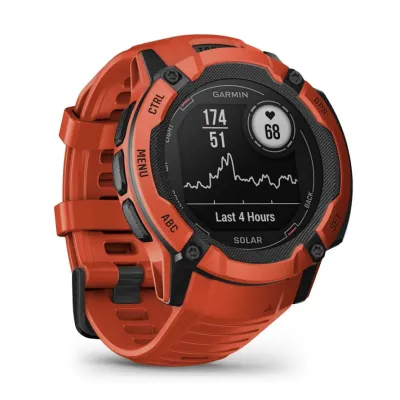 Часы-навигатор Garmin Instinct 2X Solar Flame Red 010-02805-01 - 3 - Robinzon.ua