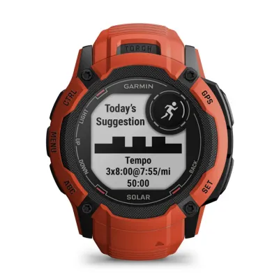 Часы-навигатор Garmin Instinct 2X Solar Flame Red 010-02805-01 - 5 - Robinzon.ua