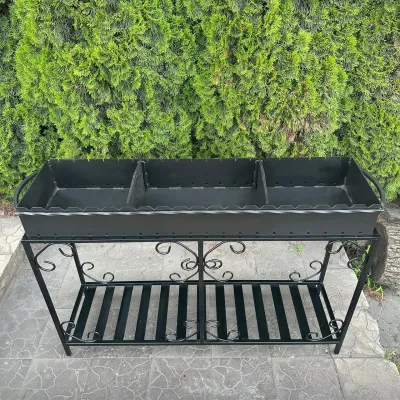 Мангал Mzavod Гефест на 20 шампуров 4мм на дровнице - 2 Мангал Mzavod Гефест на 20 шампуров 4мм на дровнице - 2 - Robinzon.ua