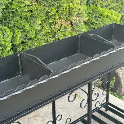 Мангал Mzavod Гефест на 20 шампуров 4мм на дровнице - 4 Мангал Mzavod Гефест на 20 шампуров 4мм на дровнице - 4 - Robinzon.ua