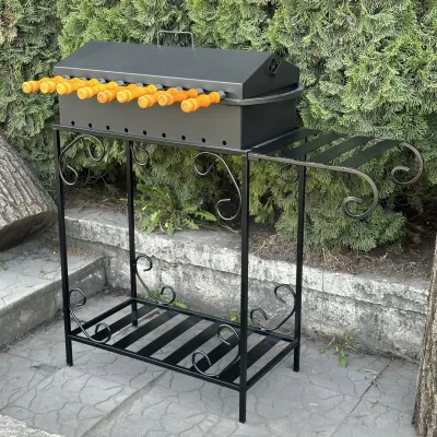 Мангал Mzavod Гефест на 9 шампуров 3мм на дровнице - 4 - Robinzon.ua