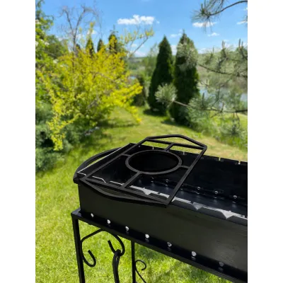 Універсальна підставка під казан Mzavod для мангалу 510х270мм - 1 Універсальна підставка під казан Mzavod для мангалу 510х270мм - 1 - Robinzon.ua