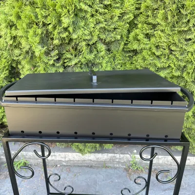 Универсальна кришка Mzavod для мангалу на 9 шампурів - 2 Универсальна кришка Mzavod для мангалу на 9 шампурів - 2 - Robinzon.ua