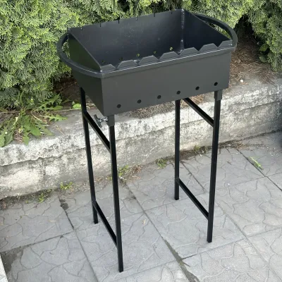 Мангал Mzavod Гектор на 6 шампуров 3мм на ножках - 2 Мангал Mzavod Гектор на 6 шампуров 3мм на ножках - 2 - Robinzon.ua