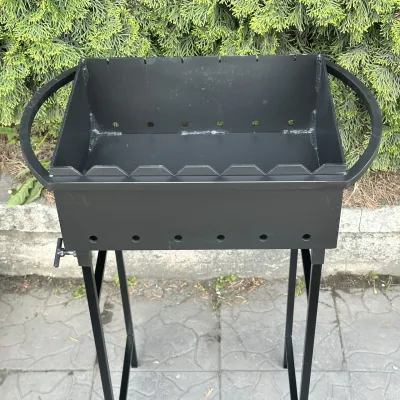 Мангал Mzavod Гектор на 6 шампуров 3мм на ножках - 3 Мангал Mzavod Гектор на 6 шампуров 3мм на ножках - 3 - Robinzon.ua