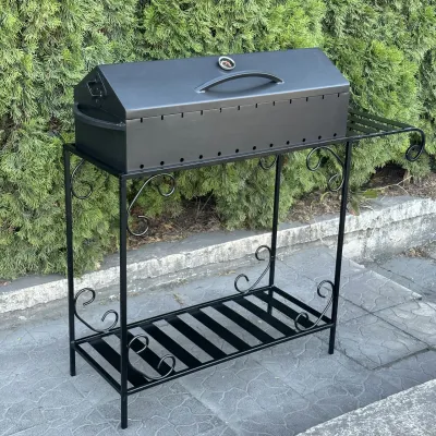 Мангал-барбекю Mzavod Гефест на 12 шампуров 3мм на дровнице - 1 - Robinzon.ua
