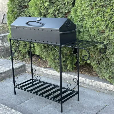 Мангал-барбекю Mzavod Гефест на 12 шампуров 3мм на дровнице - 3 - Robinzon.ua