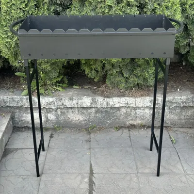 Мангал Mzavod Гектор на 12 шампуров 4мм на ножках - 1 - Robinzon.ua