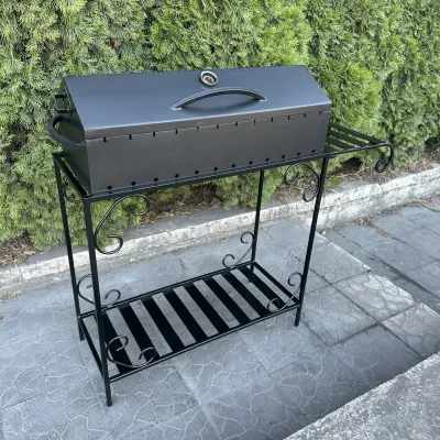 Мангал-барбекю Mzavod Гефест на 12 шампуров 4мм на дровнице - 1 - Robinzon.ua