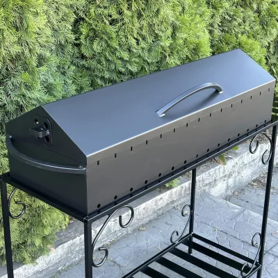 Мангал-барбекю Mzavod Гефест на 15 шампуров 4мм на дровнице - 2 - Robinzon.ua