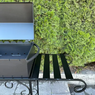 Мангал-барбекю Mzavod Гефест на 15 шампуров 4мм на дровнице - 5 - Robinzon.ua