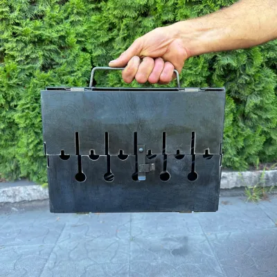 Мангал-валіза Mzavod Пегас на 6 шампурів 3мм - 6 Мангал-валіза Mzavod Пегас на 6 шампурів 3мм - 6 - Robinzon.ua