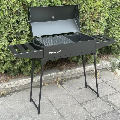 Мангал-барбекю Mzavod Икар на 9 шампуров 3мм портативный - 2 Мангал-барбекю Mzavod Икар на 9 шампуров 3мм портативный - 2 - Robinzon.ua