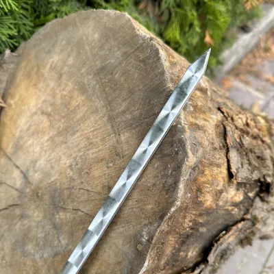 Шампур Mzavod з дерев'яною ручкою 630х12х3мм чорний - 2 Шампур Mzavod з дерев'яною ручкою 630х12х3мм чорний - 2 - Robinzon.ua