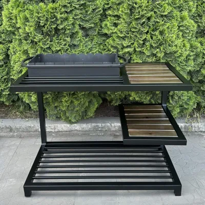 Мангал Mzavod Одін на 9 шампурів 4мм в стилі LOFT - 2 Мангал Mzavod Одін на 9 шампурів 4мм в стилі LOFT - 2 - Robinzon.ua