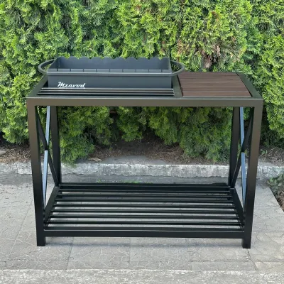 Мангал Mzavod Тор на 9 шампурів 4мм в стилі LOFT - 2 Мангал Mzavod Тор на 9 шампурів 4мм в стилі LOFT - 2 - Robinzon.ua