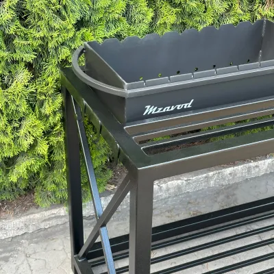 Мангал Mzavod Тор на 9 шампурів 4мм в стилі LOFT - 3 Мангал Mzavod Тор на 9 шампурів 4мм в стилі LOFT - 3 - Robinzon.ua