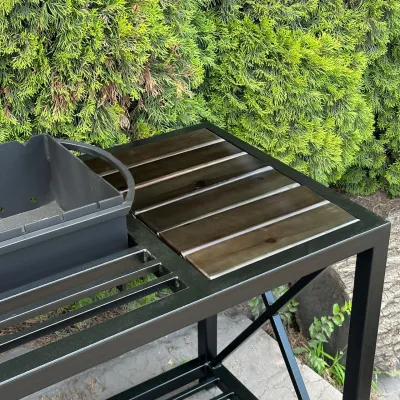 Мангал Mzavod Тор на 9 шампурів 4мм в стилі LOFT - 4 Мангал Mzavod Тор на 9 шампурів 4мм в стилі LOFT - 4 - Robinzon.ua