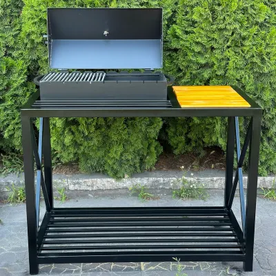 Мангал-барбекю Mzavod Тор на 9 шампурів 4мм в стилі LOFT - 2 Мангал-барбекю Mzavod Тор на 9 шампурів 4мм в стилі LOFT - 2 - Robinzon.ua