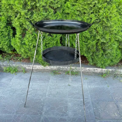 Сковорода з диску Mzavod Фрея 50см з підвісом для вогню - 2 Сковорода з диску Mzavod Фрея 50см з підвісом для вогню - 2 - Robinzon.ua