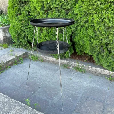 Сковорода з диску Mzavod Фрея 50см з підвісом для вогню - 3 Сковорода з диску Mzavod Фрея 50см з підвісом для вогню - 3 - Robinzon.ua