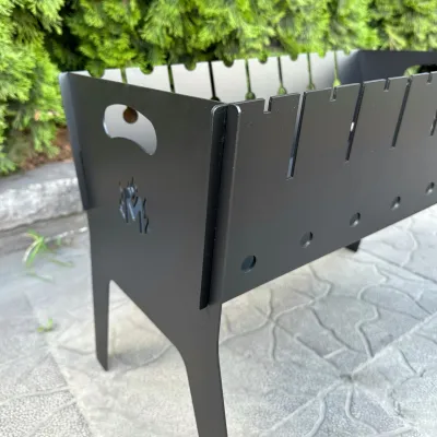 Розбірний мангал Mzavod Фенікс на 8 шампурів 2мм - 3 Розбірний мангал Mzavod Фенікс на 8 шампурів 2мм - 3 - Robinzon.ua