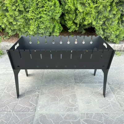 Розбірний мангал Mzavod Фенікс на 10 шампурів 3мм - 3 Розбірний мангал Mzavod Фенікс на 10 шампурів 3мм - 3 - Robinzon.ua