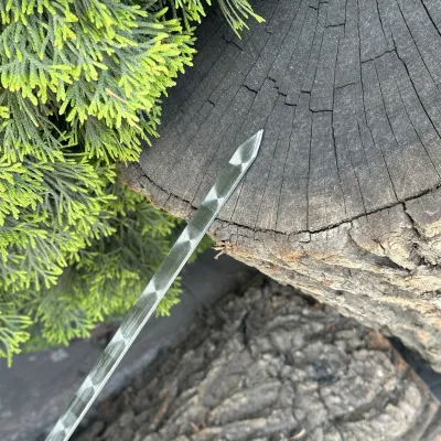 Шампур Mzavod з дерев'яною ручкою 630х12х3мм світлий - 2 Шампур Mzavod з дерев'яною ручкою 630х12х3мм світлий - 2 - Robinzon.ua