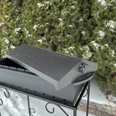 Универсальна кришка-барбекю Mzavod для мангалу на 9 шампурів - 3 Универсальна кришка-барбекю Mzavod для мангалу на 9 шампурів - 3 - Robinzon.ua