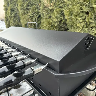 Универсальная крышка-барбекю Mzavod для мангала на 12 шампуров - 3 Универсальная крышка-барбекю Mzavod для мангала на 12 шампуров - 3 - Robinzon.ua