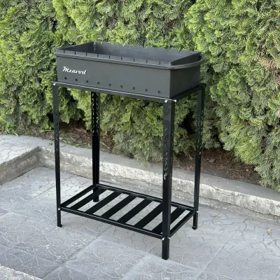 Мангал Mzavod Прометей на 9 шампуров 3мм на дровнице - 1 Мангал Mzavod Прометей на 9 шампуров 3мм на дровнице - 1 - Robinzon.ua