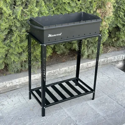 Мангал Mzavod Прометей на 9 шампуров 3мм на дровнице - 2 Мангал Mzavod Прометей на 9 шампуров 3мм на дровнице - 2 - Robinzon.ua