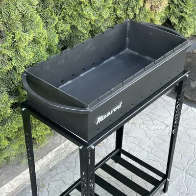 Мангал Mzavod Прометей на 9 шампуров 3мм на дровнице - 3 Мангал Mzavod Прометей на 9 шампуров 3мм на дровнице - 3 - Robinzon.ua